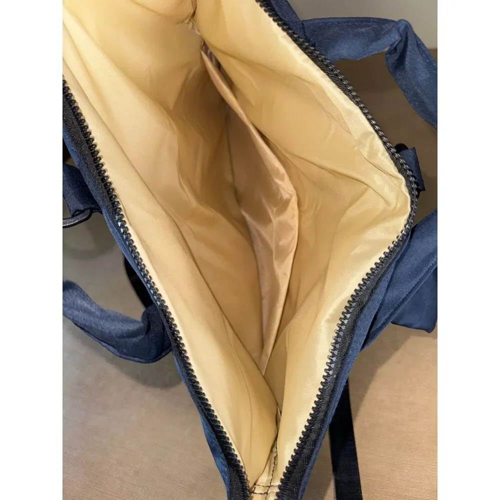 Navy Blue fabric Generic laptop bag, backpack.